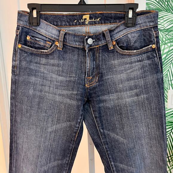 7 for all Mankind Women’s Bootcut Jeans Size 28 Dark Wash - Picture 2 of 10